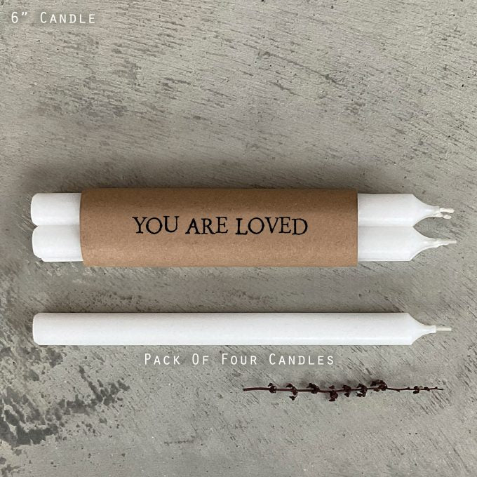 Wrapped Candles - You are loved – The Bottom Drawer Store