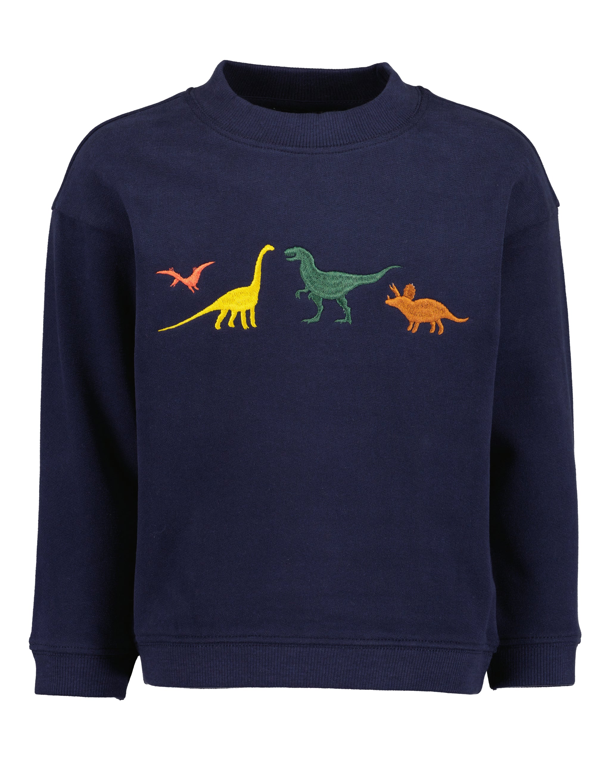 Blue Seven Boys Dino Sweatshirt Navy The Bottom Drawer Store