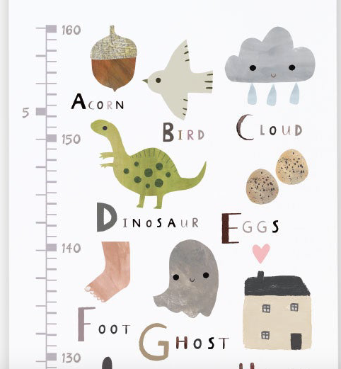 Alphabet Height Chart – The Bottom Drawer Store